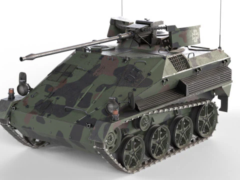 Wiesel Zırhlı Silah Taşıyıcı Tank 3D Model