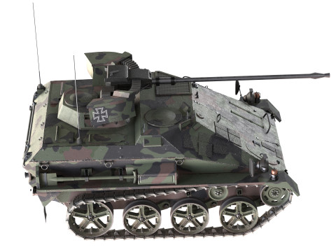 Wiesel Armoured Weapons Carrier Tank Model 3D