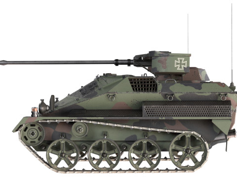 Wiesel Armoured Weapons Carrier Tank Model 3D