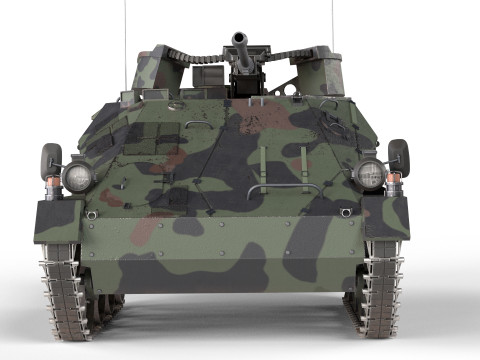 Wiesel Armoured Weapons Carrier Tank Model 3D