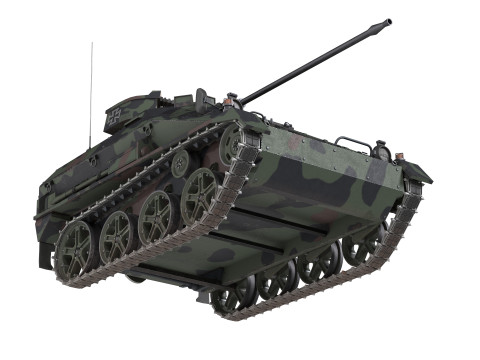 Wiesel Armoured Weapons Carrier Tank Model 3D