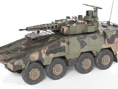Boxer armoured fighting vehicle 3D 模型