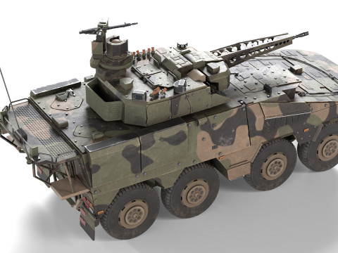 Boxer armoured fighting vehicle 3D Model