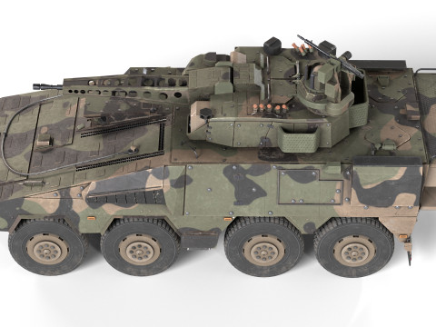 Boxer armoured fighting vehicle 3D Model