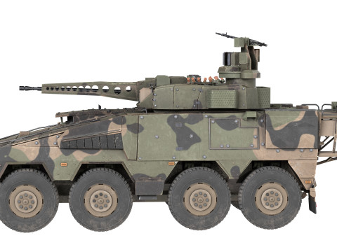 Boxer armoured fighting vehicle 3D Model