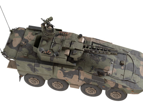 Boxer armoured fighting vehicle 3D Model