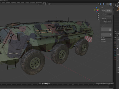 TPz Funcs Armoured personnel carrier tank 3D Model