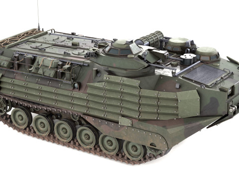 Assault Amphibious Vehicle AAVP 7A1 3D 模型