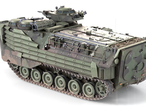Assault Amphibious Vehicle AAVP 7A1 Model 3D