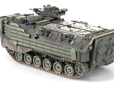 Штурмова машина-амфібія AAVP 7A1 3D Модель