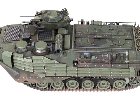 Assault Amphibious Vehicle AAVP 7A1 Model 3D