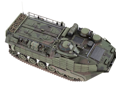 Assault Amphibious Vehicle AAVP 7A1 Model 3D