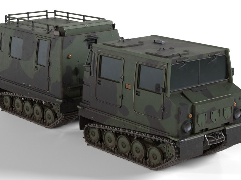 Bandvagn 206 Tracked Terrain Carrier 3D 模型