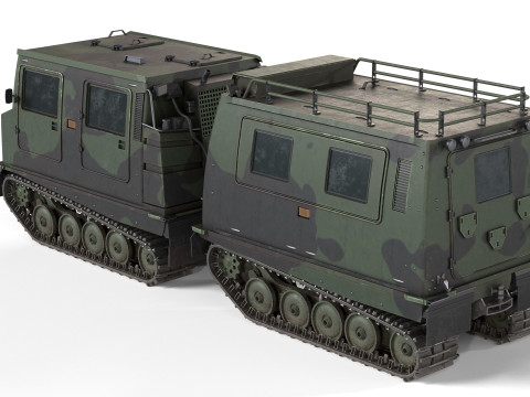 Bandvagn 206 Tracked Terrain Carrier 3D Model
