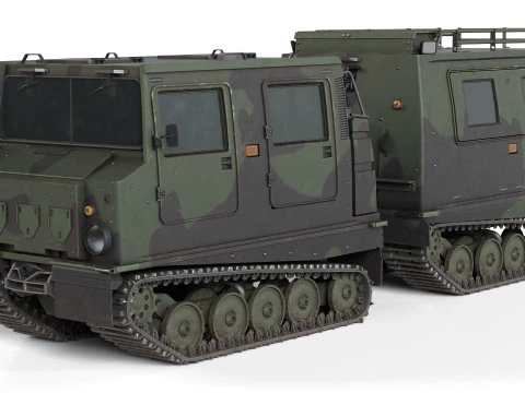 Bandvagn 206 Tracked Terrain Carrier 3D Model