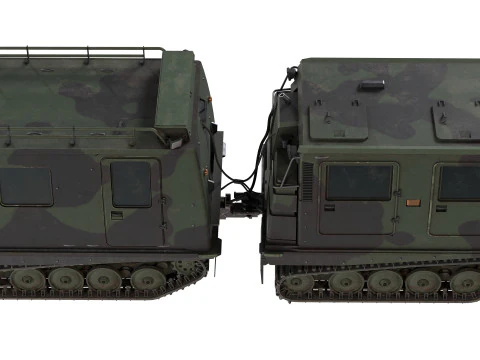 Bandvagn 206 Tracked Terrain Carrier 3D Model