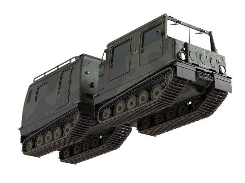 Bandvagn 206 Tracked Terrain Carrier 3D Model