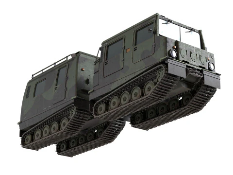 Bandvagn 206 Tracked Terrain Carrier 3D Model