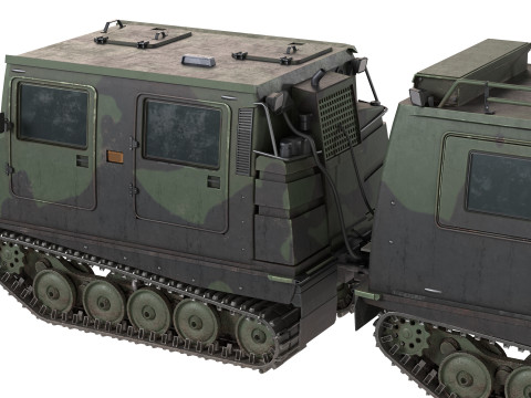 Bandvagn 206 Tracked Terrain Carrier 3D Model