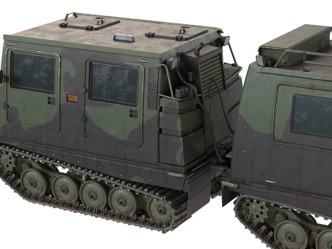 Bandvagn 206 Tracked Terrain Carrier 3D Model
