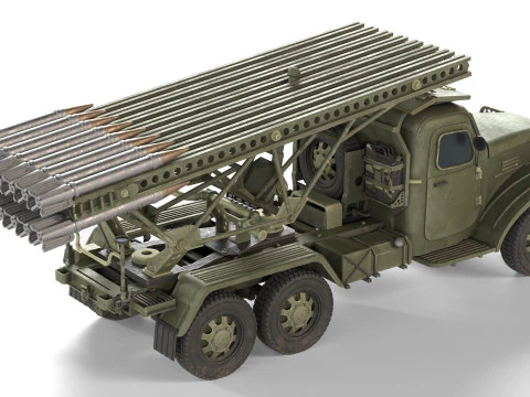 BM 13 Katyusha Rocket Launcher 3D Model