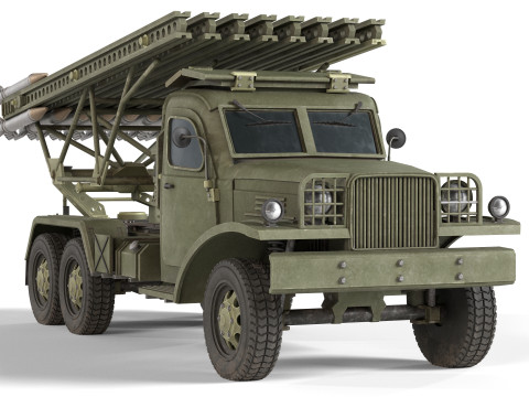 BM 13 Katyusha Rocket Launcher Modelo 3D