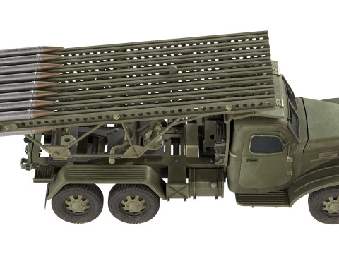 BM 13 Katyusha Rocket Launcher Modelo 3D