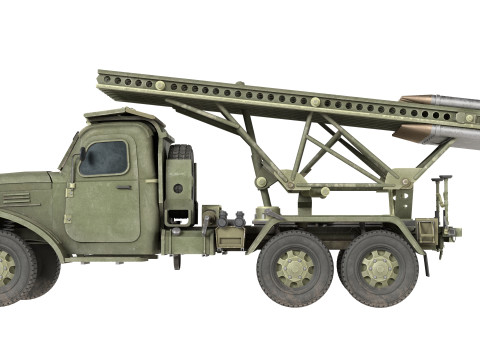 BM 13 Katyusha Rocket Launcher Modelo 3D