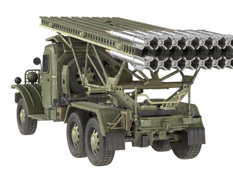 BM 13 Katyusha Rocket Launcher Modelo 3D
