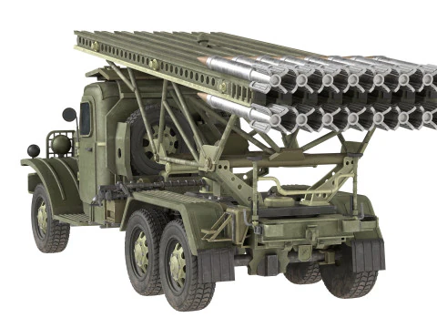 BM 13 Katyusha Rocket Launcher 3D Model