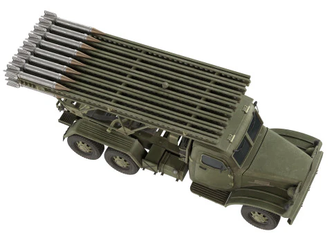 BM 13 Katyusha Rocket Launcher 3D Model