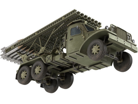 BM 13 Katyusha Rocket Launcher Modelo 3D