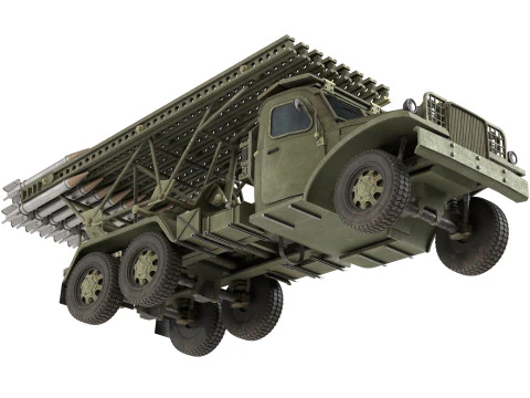 BM 13 Katyusha Rocket Launcher 3D Model