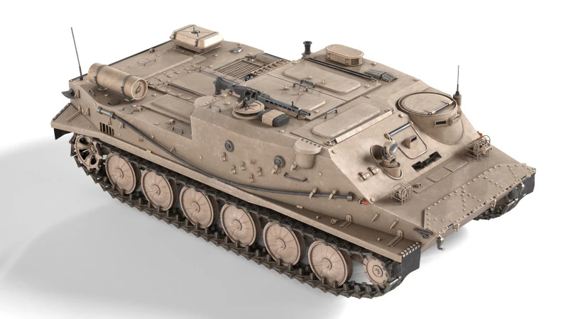 BTR 50 Amphibious Armored Tank 3D Model .c4d .max .obj .3ds .fbx .stl .blend 