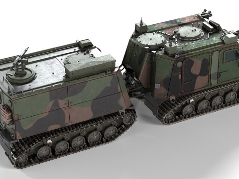 BvS10 Amphibious All Terrain Armored Vehicle MKIIB 3D Model