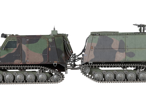 BvS10 Amphibious All Terrain Armored Vehicle MKIIB 3D Model