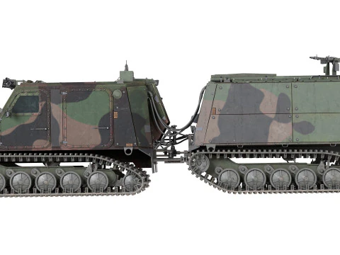 BvS10 Amphibious All Terrain Armored Vehicle MKIIB 3D Model
