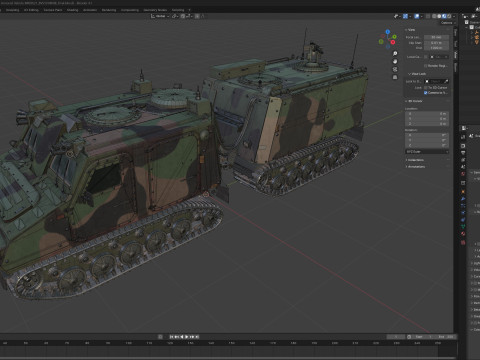 BvS10 Amphibious All Terrain Armored Vehicle MKIIB 3D Model