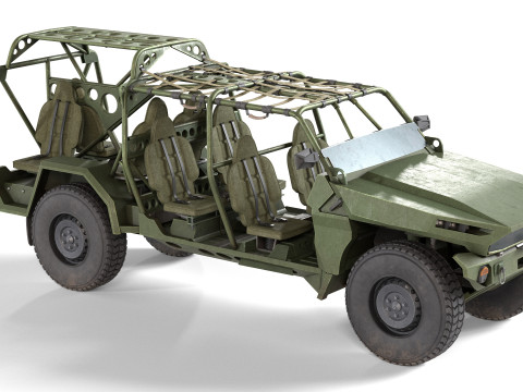 Chevy Colorado ZR2 military ISV 3D 模型