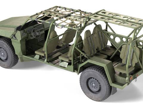 Chevy Colorado ZR2 military ISV 3D Model