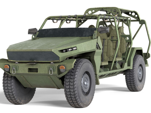 Chevy Colorado ZR2 military ISV 3D Model