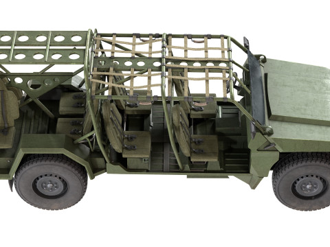 Chevy Colorado ZR2 military ISV 3D Model