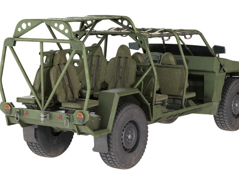 Chevy Colorado ZR2 military ISV 3D Model