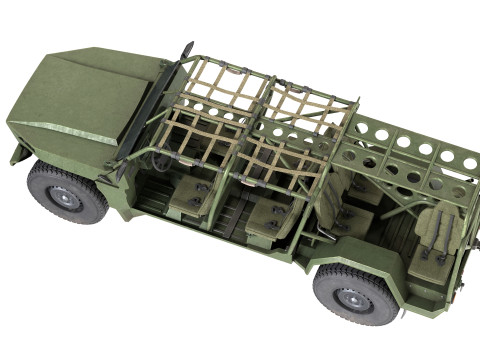 Chevy Colorado ZR2 military ISV 3D Model
