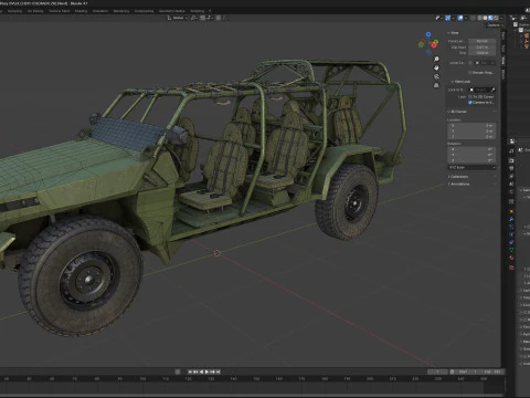 ISV militar Chevy Colorado ZR2 Modelo 3D