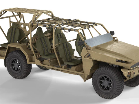 シボレー コロラド ZR2 軍用 ISV v2 3Dモデル