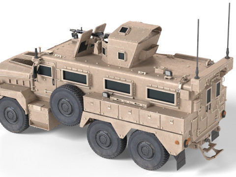 Cougar MRAP Mine Resistant Ambush Protected Vehicle 3D 模型