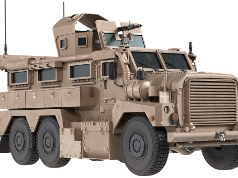 Cougar MRAP Mine Resistant Ambush Protected Vehicle 3D 模型