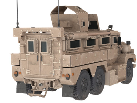 Cougar MRAP Mine Resistant Ambush Protected Vehicle 3D 模型