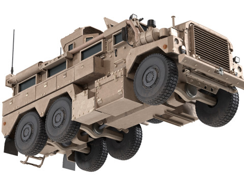 Cougar MRAP Mine Resistant Ambush Protected Vehicle 3D 模型